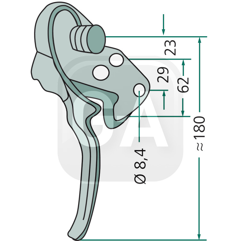 Verrouillage pendulaire